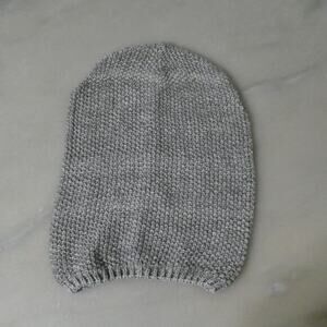 Gray knit‎ Stretchy slouchy beanie sweater hat one size fits most